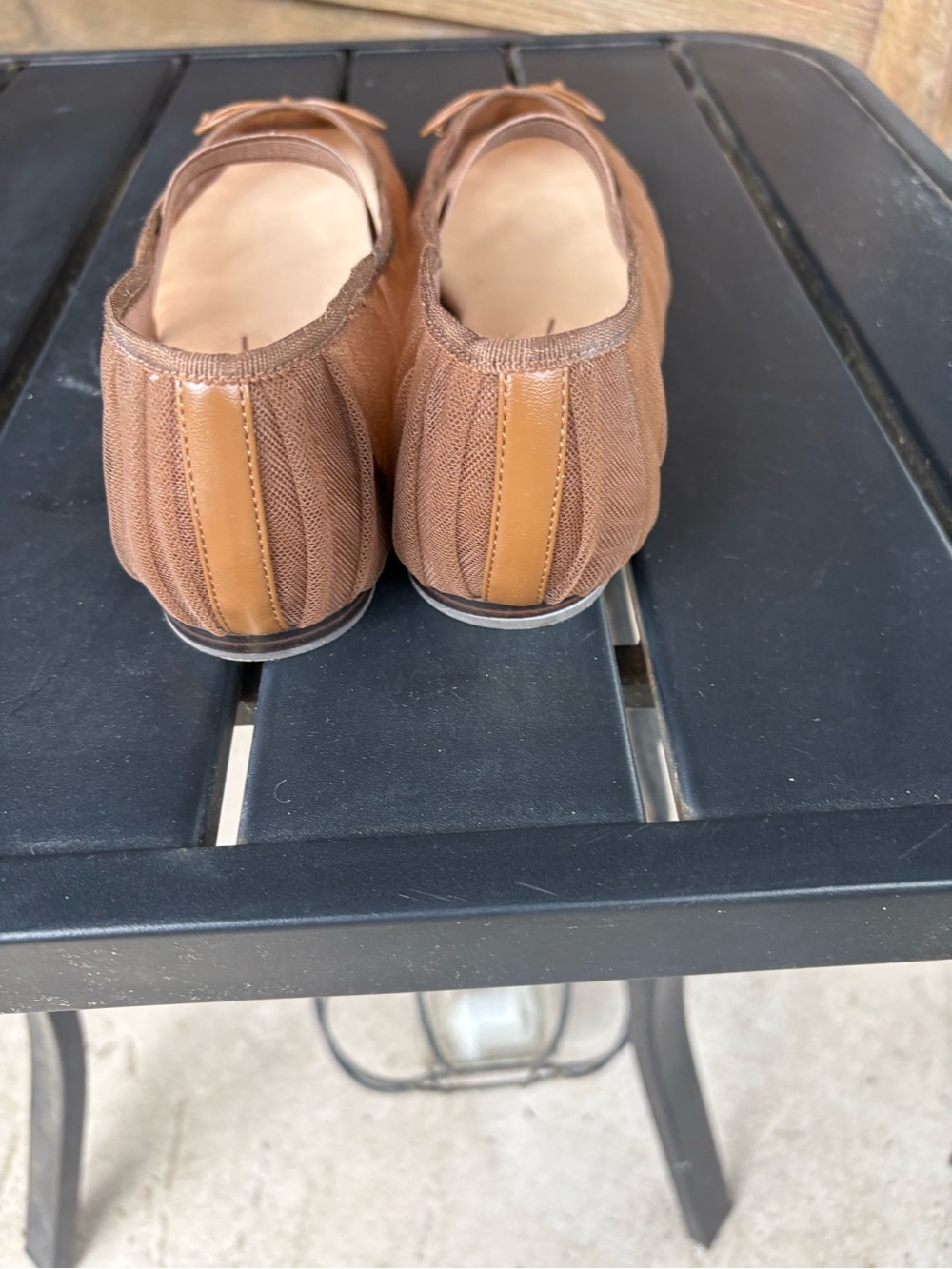 Dolce Vita Women's Brown Ballet Flats with Bow - Picture 2 of 3